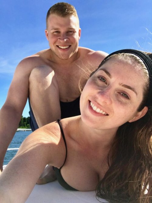 taryn and jeff on boat